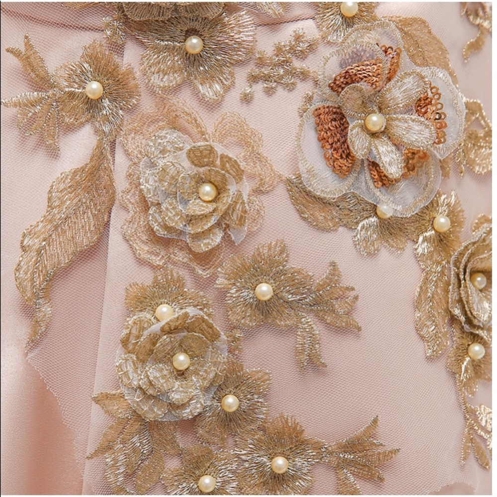 Luxury Embroidered Floral wedding birthday dress - Picture 4 of 6